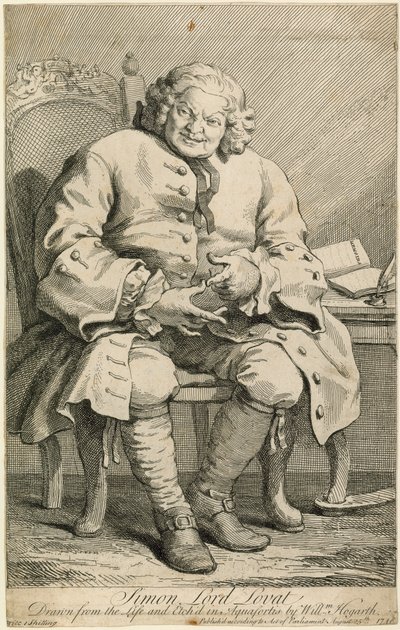Simon Lord Lovat door William Hogarth