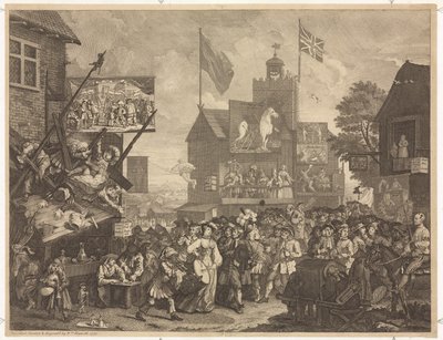 Southwark Fair door William Hogarth