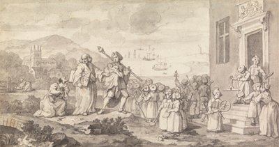 Studie voor de Vondelingen door William Hogarth
