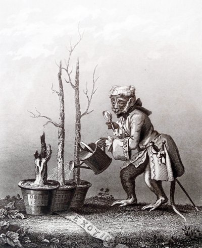 Sluitstuk van de catalogus van de kunstenaar door William Hogarth