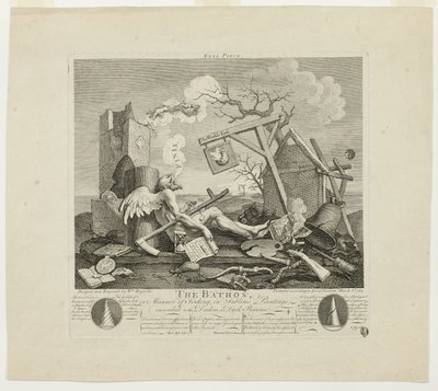 Sluitstuk, of de Bathos door William Hogarth