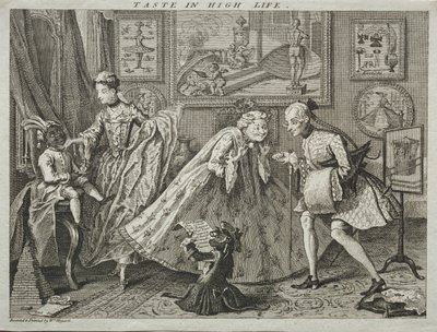 Smaak in het hoge leven, 1746 door William Hogarth