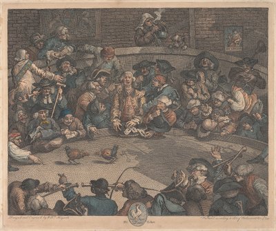 Koninklijke sport, Pit Ticket door William Hogarth
