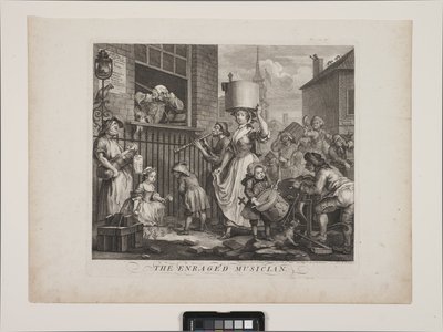 De woedende muzikant door William Hogarth