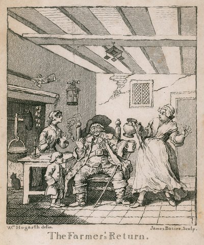 De Terugkeer van de Boer door William Hogarth