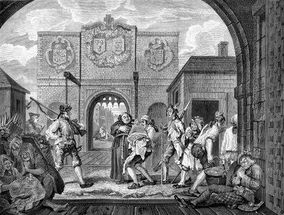 De poorten van Calais door William Hogarth door William Hogarth