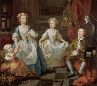 De Graham kinderen, 1742 door William Hogarth