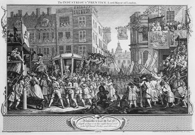 De ijverige leerling burgemeester van Londen, plaat XII van 