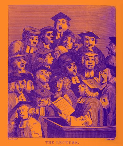 De Lezing door William Hogarth door William Hogarth