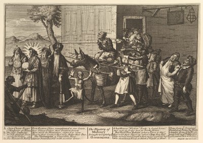 Het Mysterie van de Vrijmetselarij aan het Licht Gebracht door de Go door William Hogarth