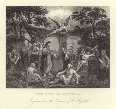 Het badwater van Bethesda door William Hogarth