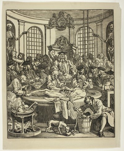 De beloning van wreedheid door William Hogarth