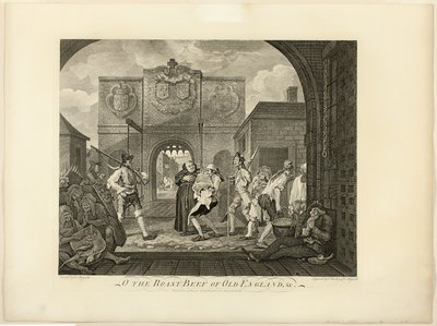 Het Gebraden Rundvlees van Oud Engeland door William Hogarth