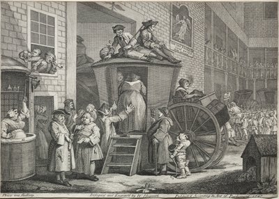 De Postkoets door William Hogarth