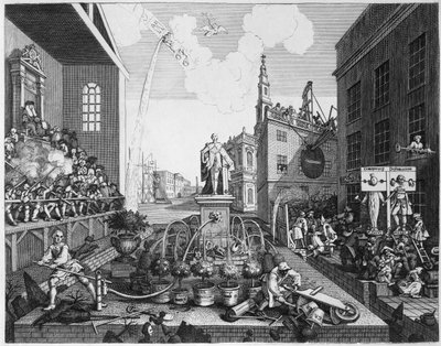 De Tijden, Plaat II door William Hogarth