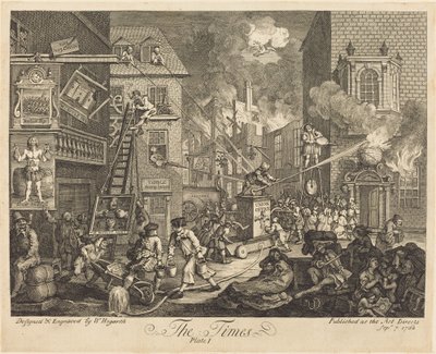 De Tijden, pl.1 door William Hogarth