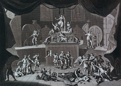 De loterij door William Hogarth