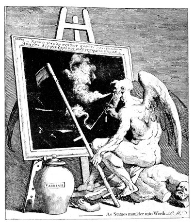 Tijd rookt een schilderij, 1761 door William Hogarth