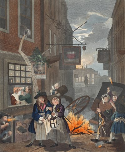 Tijden van de dag, Nacht, illustratie uit 