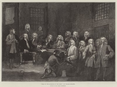 Proces van de Gouverneur van de Vloot door William Hogarth