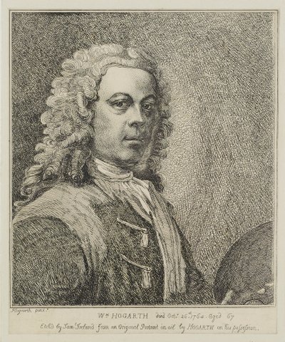 William Hogarth, gegraveerd door Samuel Ireland, ca. 1786 door William Hogarth