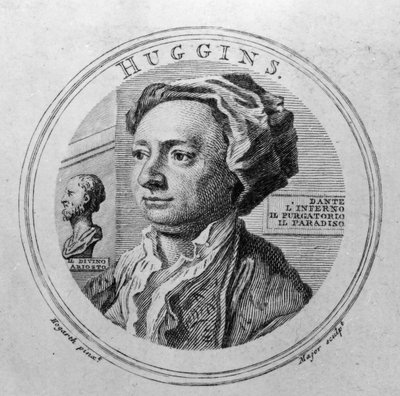 William Huggins, gegraveerd door Thomas Major door William Hogarth