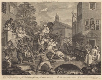 De Leden die Gezeten worden door William Hogarth and Francois Antoine Aveline