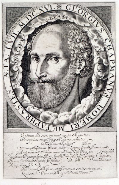 Portret van George Chapman door William Hole