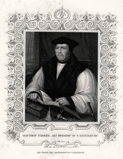Matthew Parker, Aartsbisschop van Canterbury, 19e eeuw door William Holl