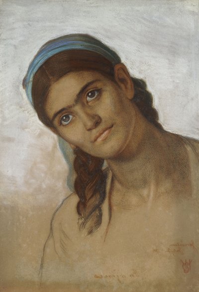 Een Syrische vrouw ongesluierd door William Holman Hunt