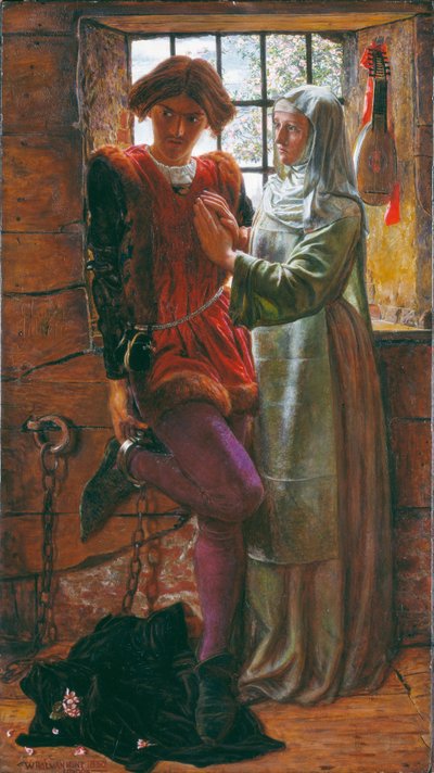 Claudio en Isabella door William Holman Hunt