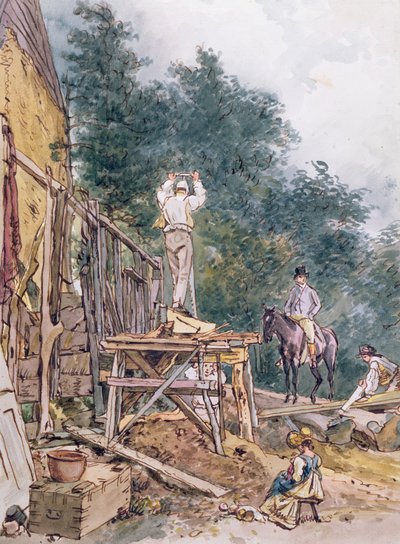 Dr. Monro inspecteert zijn stallen door William Holman Hunt