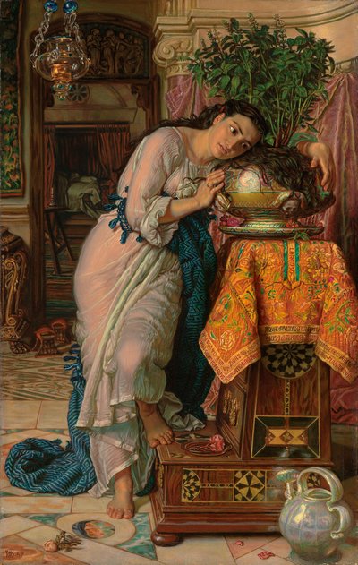 Isabella en de basilicum pot, 1867 door William Holman Hunt