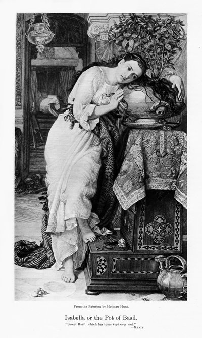 Isabella en de basilicum pot, ca. 1867 door William Holman Hunt