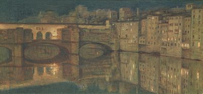 Ponte Vecchio, Florence door William Holman Hunt
