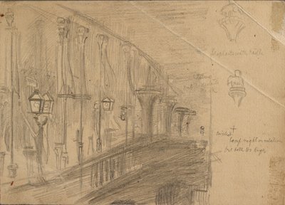 Studie van London Bridge, 1863 door William Holman Hunt