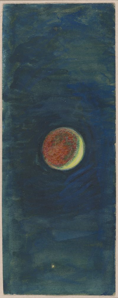 Studie van de halve maan in "Het schip door William Holman Hunt