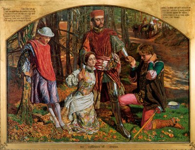 Valentine redt Sylvia van Proteus, 1851 door William Holman Hunt