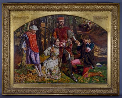 Valentine Redt Sylvia van Proteus, 1851 door William Holman Hunt