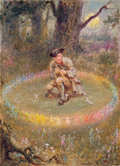 De Feeënkring - de Betoverde Fluitspeler, ca. 1880 door William Holmes Sullivan