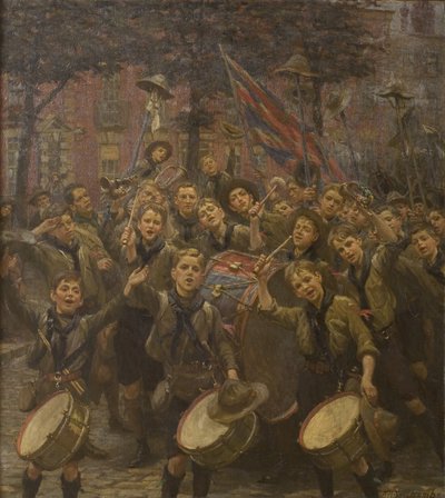 De hoofdscout toejuichen, Dowry Square, Hotwells door William Holt Yates Titcomb