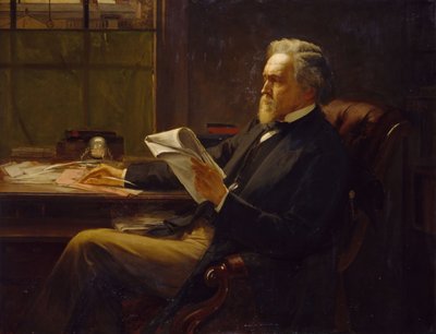 Portret van George Jacob Holyoake door William Holyoake