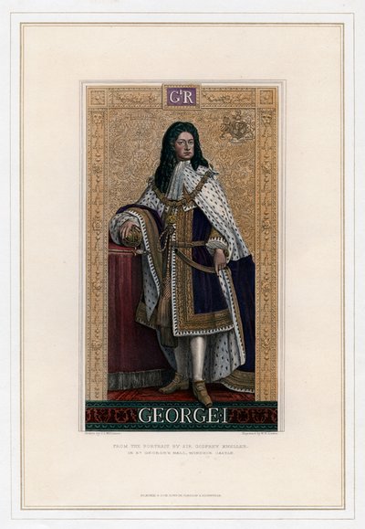 George I, Koning van Groot-Brittannië door William Home Lizars