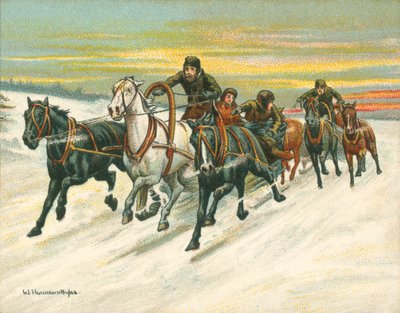 Races Historisch en Modern, Russische Sleeraces door William Hounsom Byles