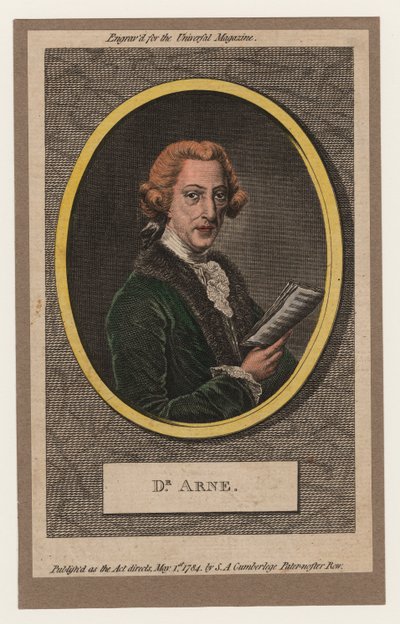 Dr. Arne, 1784 door William Humphrey