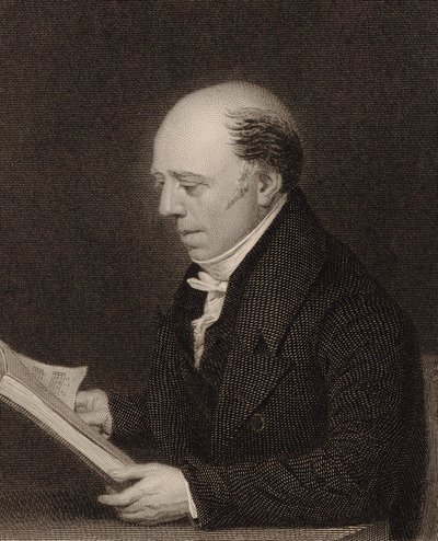 Portret van Vincent Novello 1781-1861, 1830 door William Humphrys