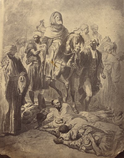 Vertrek van de Scherif es lam naar Mekka. door William J. Stillman