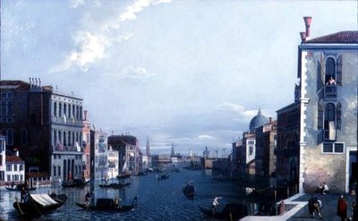 Het Grote Kanaal richting de Dogana en het Dogepaleis door William James