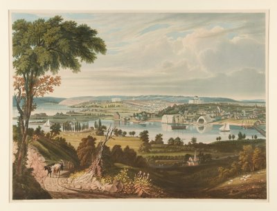 De stad Washington vanaf voorbij de marinewerf door William James Bennett