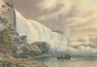 Niagara Falls vanaf de Amerikaanse kant door William James Bennett